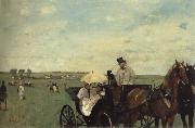 Edgar Degas At the Races in the Countryside oil